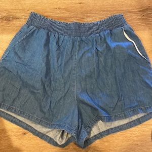 Denim Shorts with elastic waist band